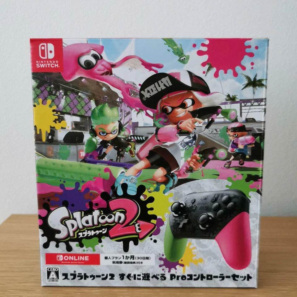 Nintendo Switch Splatoon 2 Pro Controller Set from Japanese ver Sealed - Image 1 of 4