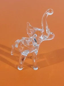 3 Glass Elephant Figurines! All Hand Made, All Unique! About 2.5 Inches Tall - Picture 1 of 5