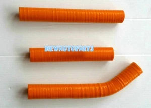Orange Silicone Radiator Hose For KTM 125 144 150 SX 125SX 144SX 150SX 2007-2010 - Picture 1 of 6