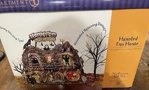 DEPT 56 Halloween Haunted Fun House Snow Village 55094 Karneval animiert beleuchtet - Bild 1 von 10