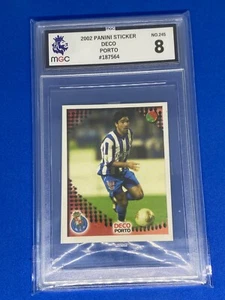 Deco 2002 Panini Futebol 2002-2003 MGC Graded 8 Football Sticker 245 Porto - Bild 1 von 2