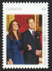 CATHERINE MIDDLETON & PRINCE WILLIAM = ROYAL WEDDING ms st Canada 2011 #2464 MNH - Picture 1 of 1