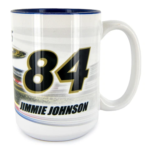 Jimmie Johnson 2023 Carvana Coffee Mug 15oz With Color Interior Cover