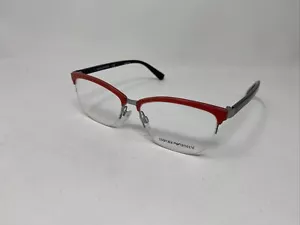 EMPORIO ARMANI EA 1066 3207 54/16/140 RED BLACK EYEGLASSES :V42 - Picture 1 of 8