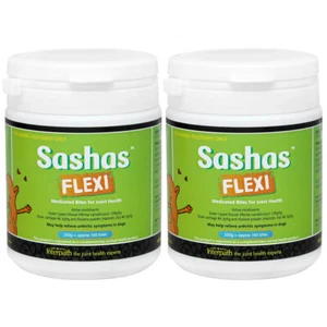 2 x Sashas Blend Flexi Dogs Joint Health Bites-Sized Tasty Chews 200g Two Pack - Picture 1 of 1
