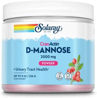 Solaray CranActin D-Mannose 2000 mg 8 oz - Image 1 of 2