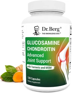 Dr. Berg Glucosamine Chondroitin MSM Turmeric & Boswellia - Advanced Joint Suppo - Picture 1 of 12