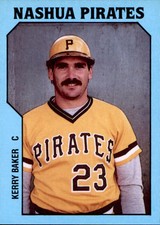 1985 Nashua Pirates TCMA #2 Kerry Baker Budd Lake New Jersey NJ Baseeball Card