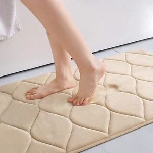 Memory Foam Bathroom Rugs Ultra Soft & Non-Slip Bath Mat Water Absorbent and ... - Picture 1 of 9