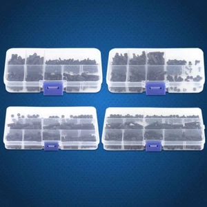 250Pcs Plastic Nylon M2 M3 Hex Column Standoff Spacer Screw Nut Assortment Kit - Picture 1 of 28