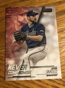 2018 Topps Stadium Club Never Compromise #NC-JS John Smoltz Braves Insert HOF - Picture 1 of 3