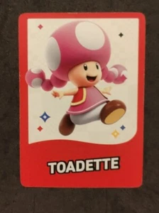 Super Mario Bros. Wonder Toadette Exclusive Trading Card In-Hand - Picture 1 of 2