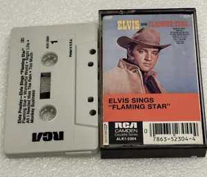 Elvis Presley Elvis Sings Flaming Star Rock Music Cassette - Picture 1 of 2