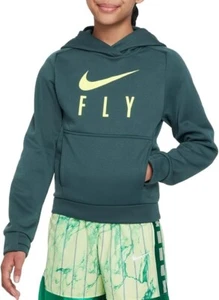 Nike Big Kids Girls' FLY Therma-FIT Basketball Hoodie (Green) Size XS - Picture 1 of 5