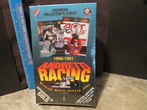 1992 A-Card Andretti Racing 1956-1991 tarjetas coleccionables caja sellada de fábrica - Imagen 1 de 3