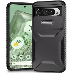 Funda para Google Pixel 9/9 Pro 6,3 pulgadas agarre lateral resistente cubierta de lente trasera deslizante - Imagen 1 de 12