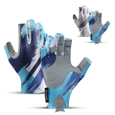 Guantes de pesca antideslizantes pantalones cortos mosca sin dedos transpirables guantes de ciclismo para hombre Foto 1 de 4