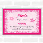 Alecia Name Meaning Jumbo Fridge Magnet Pink
