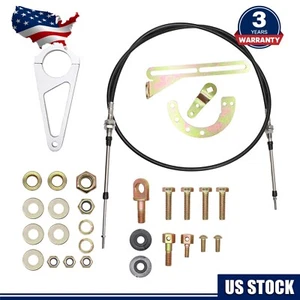 2" Column Cable Shift Linkage Kit For GM TH350 TH400 700R4 4L60 4L80E N8E1 - Picture 1 of 9