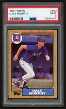 1987 TOPPS DALE MURPHY #490 ATLANTA BRAVES ALL-STAR LEGEND PSA 9 MINT