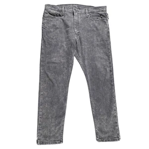 Levis 512 Jeans Mens 38x30 Slim Straight Tapered Stretch Charcoal Denim Skater - Picture 1 of 12