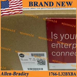New Sealed Allen Bradley 1766-L32BXBA MicroLogix 1400 32 Point Controller US AB - Picture 1 of 9