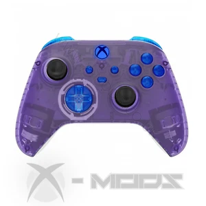 XBOX ONE SERIES CUSTOM CONTROLLER - TRASPARENT PURPLE AND BLUE - Picture 1 of 7