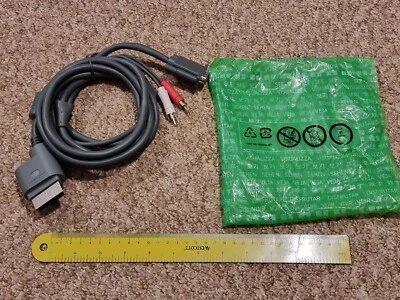 MICROSOFT XBOX 360 OFFICIAL VGA AUDIO AV MONITOR CABLE BRAND NEW From DEV KIT - Image 1 of 4