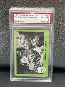 1961 Horror Monster Series #20 Werewolf Of London - PSA 8 - Picture 1 of 3