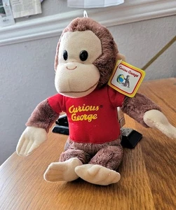 1990's Gund Curious George 9" Plush Monkey - Picture 1 of 1