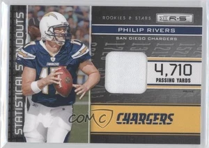 2011 Rookies & Stars Statistical Salouts Materials Prime/50 Philip Rivers #1 - Imagen 1 de 4