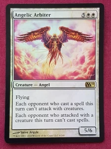 Magic The Gathering 2011 CORE SET M11 FOIL ANGELIC ARBITER white card MTG - Picture 1 of 2