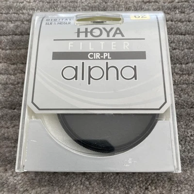 Hoya Alpha CIR-PL 62mm Circular Polarizer Camera Lens Filter for DSLR HDSLR - Image 1 of 4
