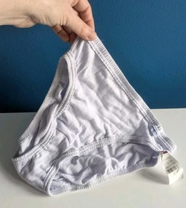 NWT 1990s Jockey 100% Cotton High Leg Brief Panties Sz 5 Small New Vintage 90s - Picture 1 of 8