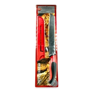 Betty Crocker Bread Knife 32cm Stainless Steel Cover Red Black Dishwasher Safe - Picture 1 of 3