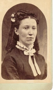 Fotografía CDV, foto, mujer, Washington, Iowa, Cracovia - Imagen 1 de 2