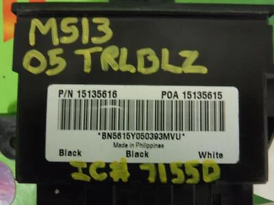 Chevrolet Trailblazer P/N 15135616 2002-2008 módulo de control de carrocería (BCM) entrada sin llave Foto 1 de 2