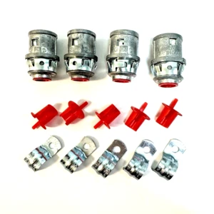 (4-Pk) Conectores Arlington Snap-it 3/8" 38AST-4 plus - Imagen 1 de 9