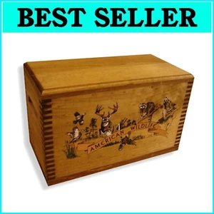 Fully Assembled Wooden Case for Accessories - Elegant American Wildlife Design - Picture 1 of 8