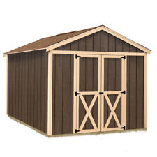 8' x 12' Wood Shed Tiny House Barn DIY Kit High Ceiling Double Doors HEAVY DUTY