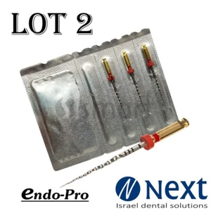 LOT x 2 Dental NiTi Super File Next Compatible Tapered X2 endo rotary ENDO PRO - Picture 1 of 3