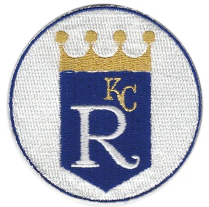 PARCHE CON LOGOTIPO DE EQUIPO REDONDO DE 2,5" KANSAS CITY ROYALS MLB BÉISBOL VINTAGE - Imagen 1 de 1