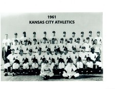 1961 KANSAS CITY ATHLETICS  8X10  TEAM PHOTO BASEBALL HOF 