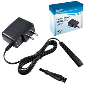 Cargador de cable de alimentación adaptador de CA HQRP para recortadora de afeitadora Braun serie 1 / 5 7030720 - Imagen 1 de 7