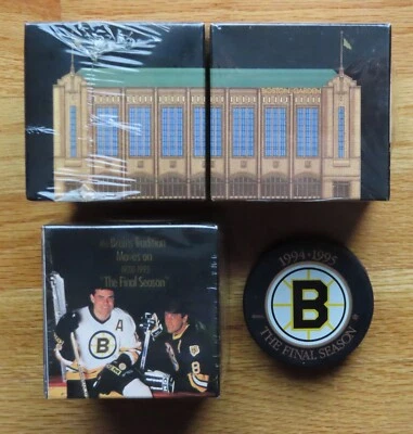 The Final Season 波士顿棕熊队 1994 - 1995 Garden Puck 密封盒 RAY BOURQUE — 第 1/4 张图片