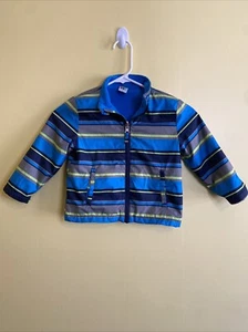 Healthtex 3T Boys Jacket Blue Striped - Picture 1 of 4
