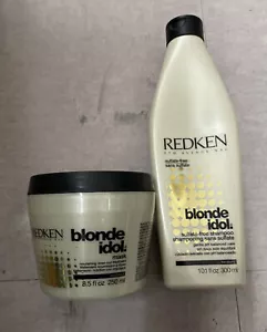 REDKEN BLONDE IDOL SHAMPOO 10oz & MASK 8.5oz Duo - Picture 1 of 1