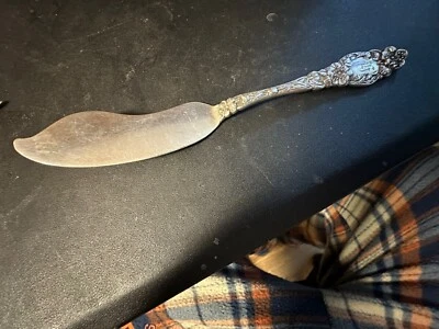 DOMINICK & HAFF 1905 Blossom Art Nouvou Стерлинговое Серебро Master Butter Knofe - Изображение 1 из 4