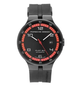 Porsche Design Flat Six 44mm Black Dial Automatic Men’s Watch P.635043441254 - Picture 1 of 7