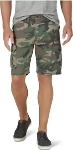 Wrangler Herren entspannte Passform Tech Pocket Stretch Cargoshorts TARNGRÖSSE 48 - Bild 1 von 4